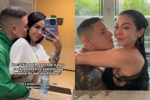 Influenciadora Gisa Custolli com o marido