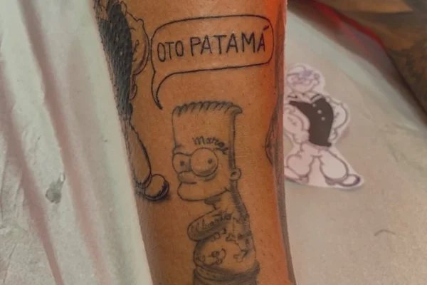 “Oto patamá”: Gabigol mostra nova tatuagem no Instagram