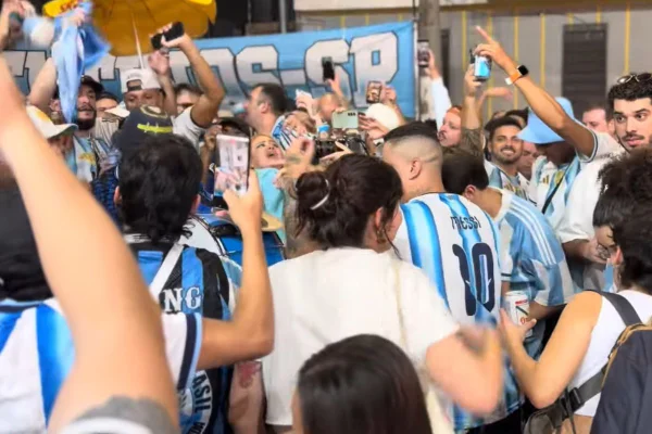 Torcedores argentinos em São Paulo