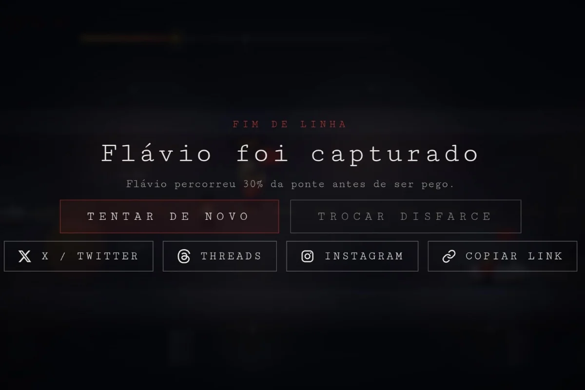Jogo “Cadê Flávio?” ironiza fuga do senador aos EUA após derrota eleitoral