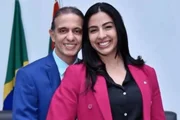 O ex-prefeito de Caxias (MA), Fábio Gentil, e a namorada, deputada Daniella