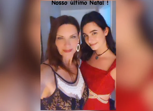 Apresentadora postou última foto do Natal com a filha, morta por Covid