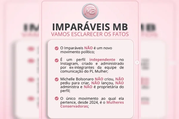 Movimento Imparáveis nega ter sido criado por Michelle: “Inspiração” - destaque galeria Movimento Imparáveis nega ter sido criado por Michelle: “Inspiração” - destaque galeria