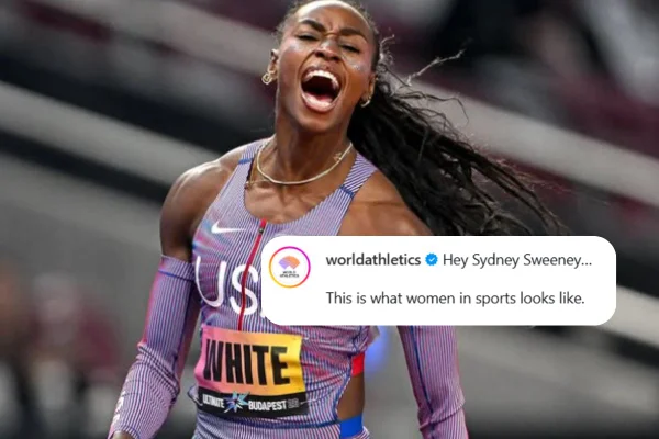 World Athletics cutuca atriz Sydney Sweeney após comercial polêmico