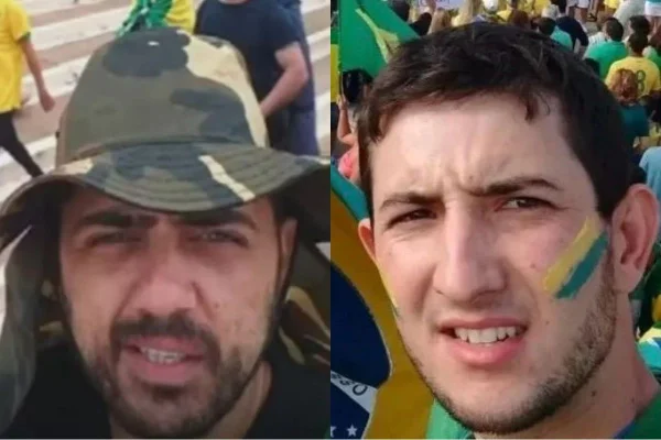 Imagem colorida mostra Rodrigo de Freitas Moro Ramalho e Wellington Luiz Firmino. Metrópoles