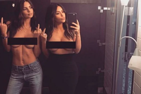 Kim Kardashian polemiza com novo nude no Instagram