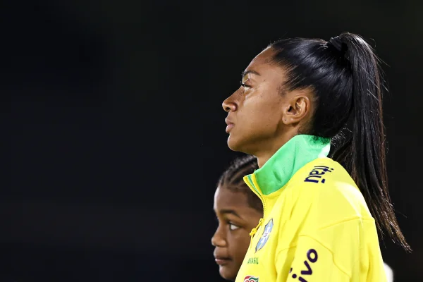 Imagem colorida da jogadora Kerolin, da Seleção Feminina