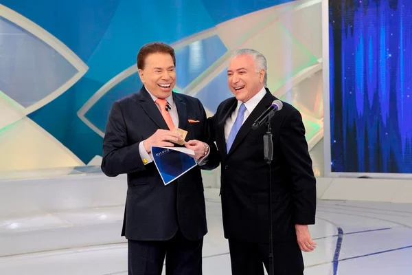 Silvio Santos recebe Michel Temer e ex-Panicats neste domingo (28)