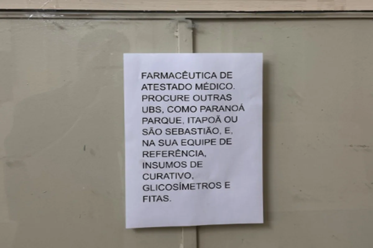 Pacientes do Paranoá são orientados a procurar outras unidades para atendimento Pacientes do Paranoá são orientados a procurar outras unidades para atendimento