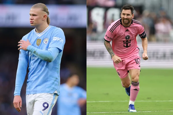 Haaland e Messi - Metrópoles