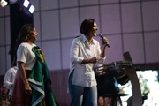 Ex-presidente Jair Bolsonaro participa de culto evangélico com a participação de sua esposa, Michelle, na Catedral da Bênção, em Taguatinga
