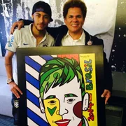 Romero Britto e Neymar