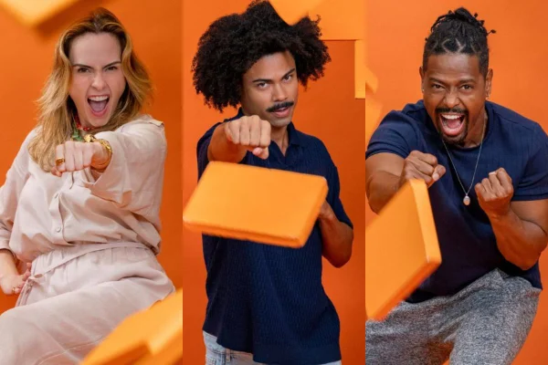 Montagem com Ana Paula, Breno e Leandro Boneco no Paredão do BBB 26 - Metrópoles