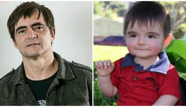 Samuel Rosa e bebê