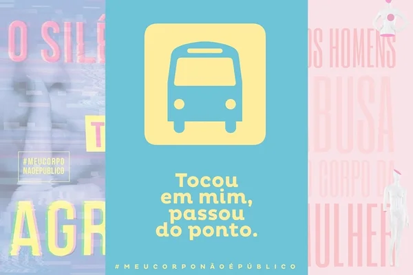 Imprima cartazes e participe da campanha contra assédio no transporte