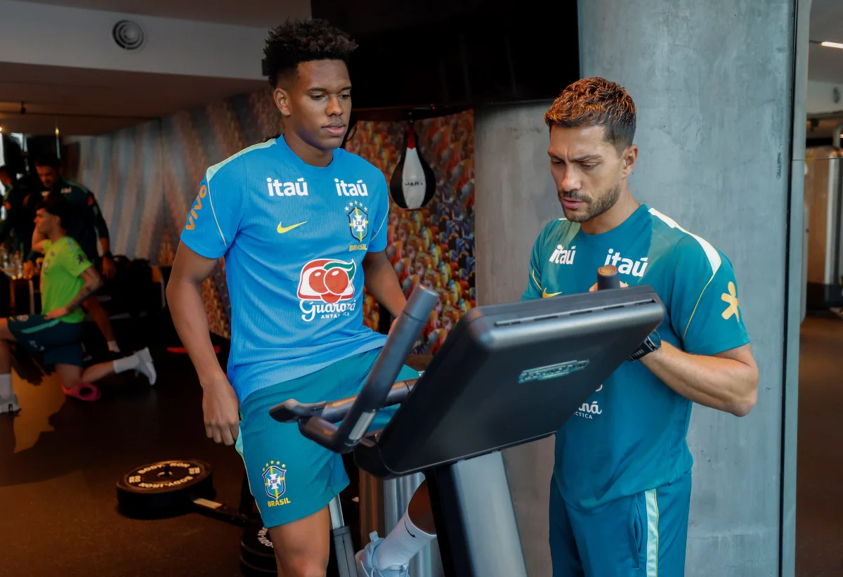 Estêvão em atividade da Seleção Brasileira Estêvão em atividade da Seleção Brasileira