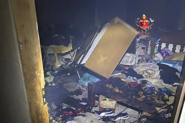 Cômodo incêndio Brazlândia