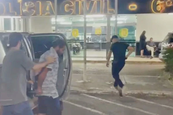Homem preso policia civil