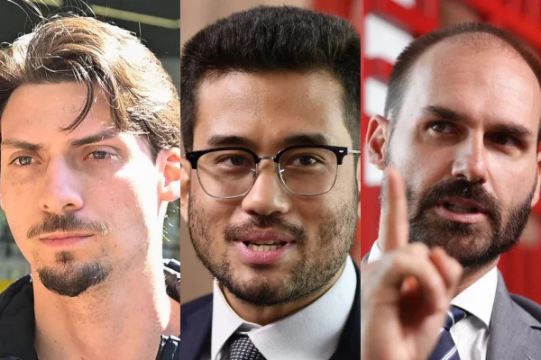 Jair Renan, Kim Kataguiri e Eduardo Bolsonaro