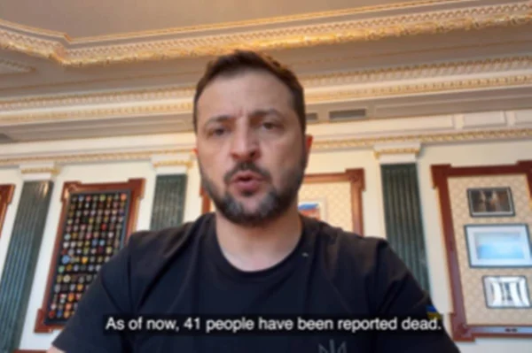 imagem colorida do presidente da ucrânia, volodymyr zelensky