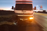 Motorista do caminhão não se feriu