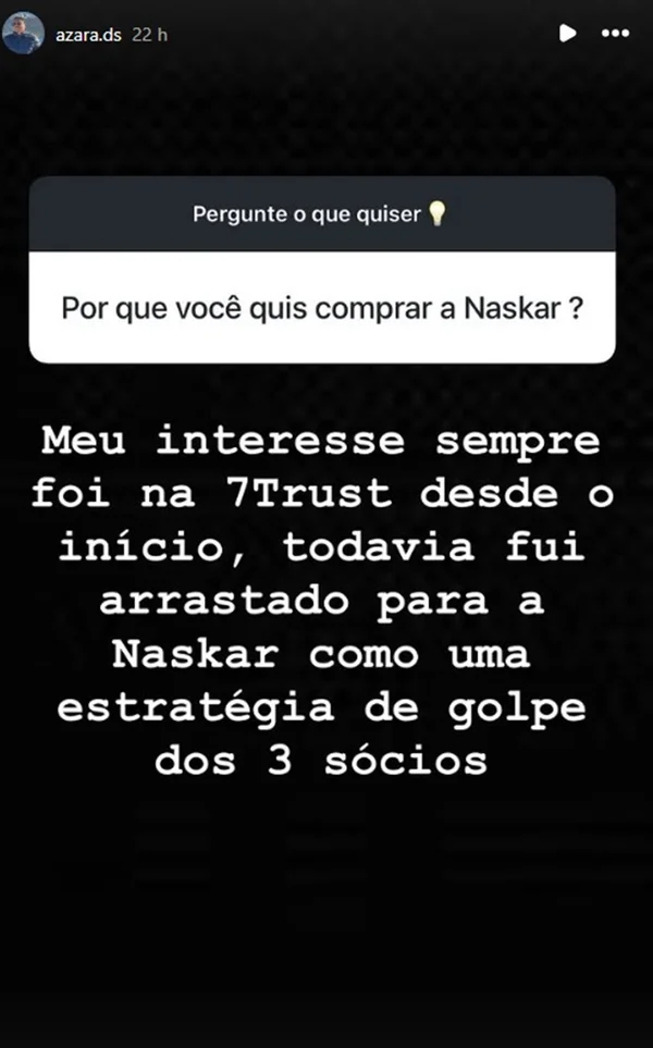 “Arrastado para Naskar num golpe”, diz empresário que comprou fintech - destaque galeria