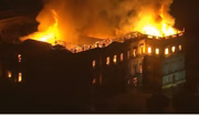 Museu Nacional em chamas, em 2018
