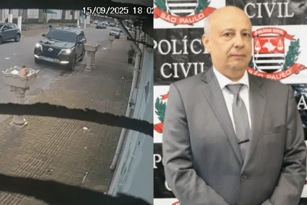 Colagem colorida do ex-delegado morto em uma emboscada na noite dessa segunda-feira (15/9) - Metrópoles