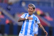 Yamila Rodriguez marcou  o gol da Argentina contra o Peru