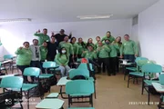 Alunos durante a formação