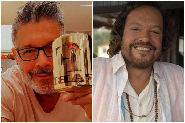Montagem colorida de Alexandre Frota (à esquerda) e Wolf Maya (à direita) - Metrópoles