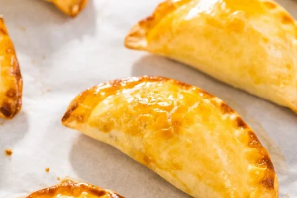 Pastelzinho assado de queijo
