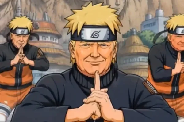 Donald Trump como Naruto - Metrópoles