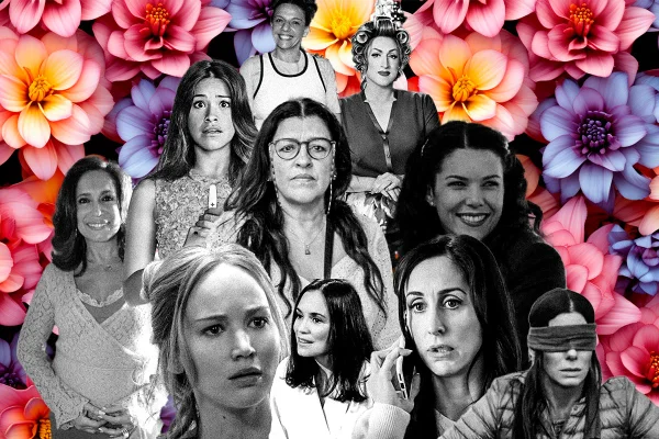 fotos de personagens em preto e branco e flores coloridas ao fundo - metrópoles
