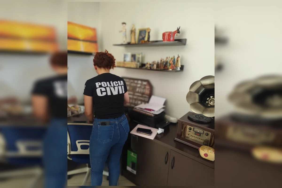 Celulares e outros dispositivos eletrônicos foram apreendidos durante a ação policial e serão periciados Celulares e outros dispositivos eletrônicos foram apreendidos durante a ação policial e serão periciados