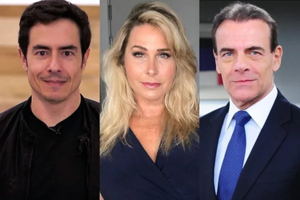 Felipe Folgosi, Andréa Sorvetão e Mário Gomes (Reprodução/Montagem Metrópoles)