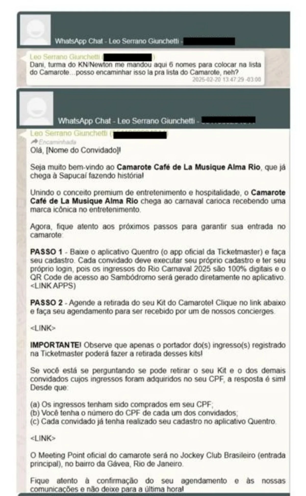 Vorcaro reservou mansão de R$ 250 milhões para ministro “KN” no Carnaval - imagem 15 Vorcaro reservou mansão de R$ 250 milhões para ministro “KN” no Carnaval - imagem 15