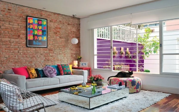 Sem medo de ousar. Cores para dentro de casa. Por que não?