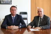 Presidente Jair Bolsonaro e ministro Luiz Eduardo Ramos.