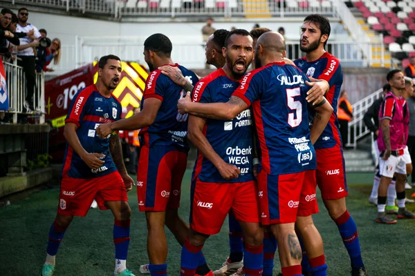 Imagem do jogo entre Joinville e Marcílio Dias pela Série D do Campeonato Brasileiro.