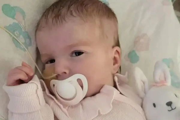 Foto de bebê com chupeta e coelho de pelúcia - Metrópoles
