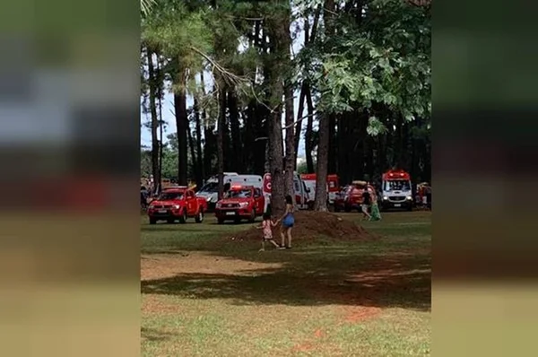 Ambulâncias no Parque da Cidade