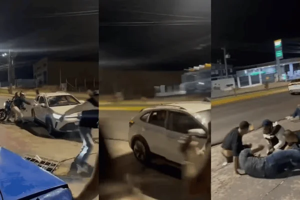 Briga generalizada termina em atropelamento no interior de SP
