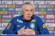 Ancelotti em coletiva de imprensa