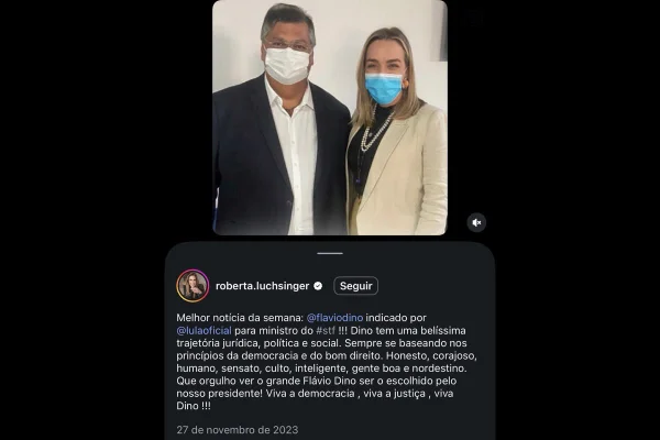 Testa de ferro de Lulinha celebrou indicação de Dino: “Viva a Justiça”
