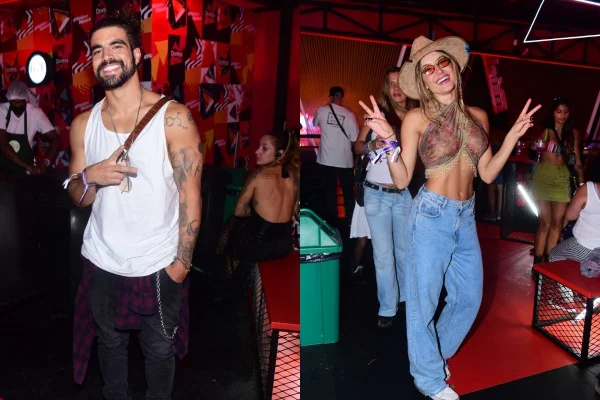 Caio Castro e Daiane de Paula beijam muito no Lolla. Veja fotos!