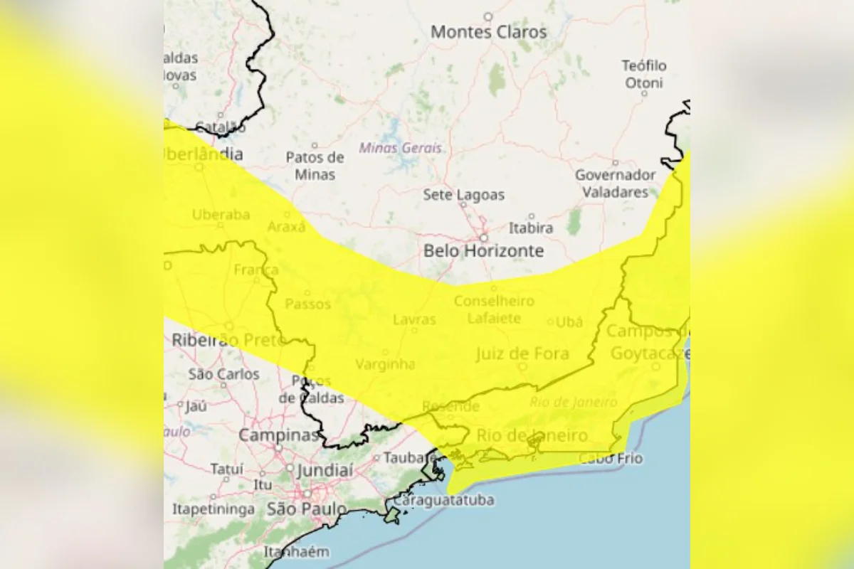 MG tem 389 cidades em alerta para vendaval; veja quando e onde