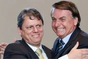 Tarcísio de Freitas e Jair Bolsonaro