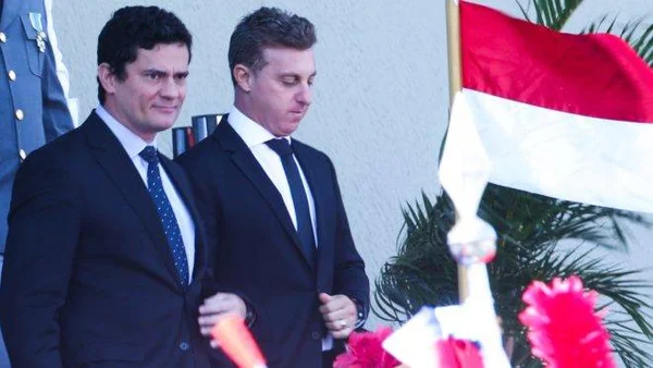 Sergio Moro e Luciano Huck