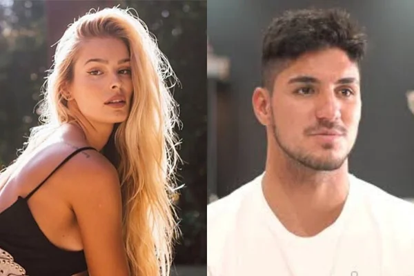 Modelo Luiza Brunet e surfista Gabriel Medina